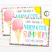 Summer Teacher Postcard to Students Printable, Hello From the Teacher Online School Distance Learning Cool Summer Letter, Editable Template