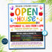 School Open House Flyer Printable Template Back to School Invitation PTA PTO School Event Flyer Meet The Teacher Instant Download Editable