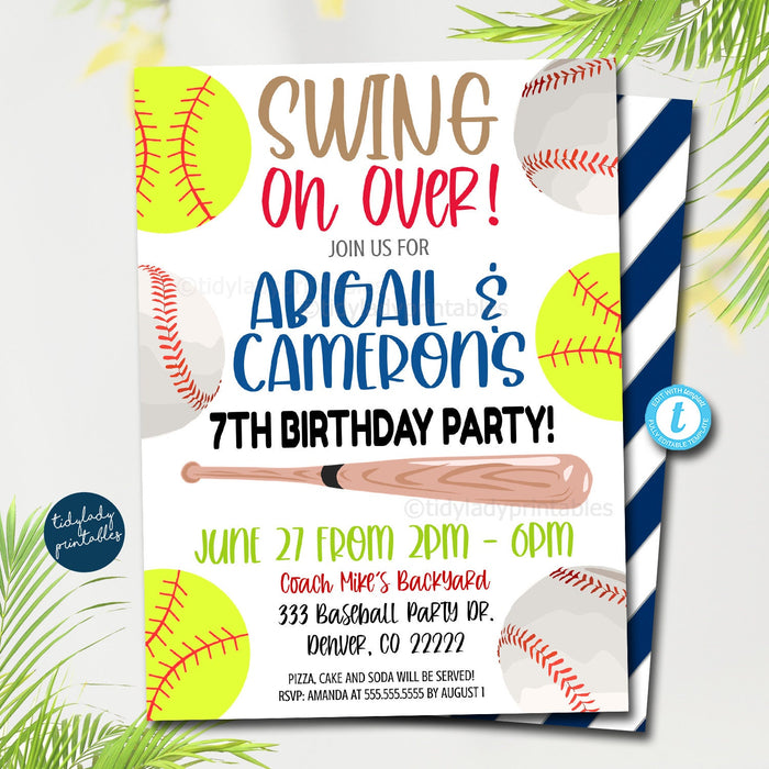 softball-and-baseball-party-invitation-summer-backyard-party-tidylady-printables for Baseball Birthday Party Invitations Free Printables Softball and Baseball Party Invitation, Summer Backyard Party — TidyLady Printables for Baseball Birthday Party Invitations Free Printables