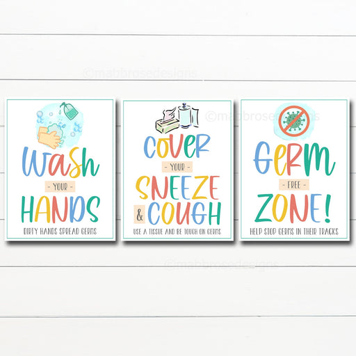 Health Room Office Posters, School Health Posters, Nurse, Health Room Wall Art, Doctor Office Decor, School Health Clinic, INSTANT DOWNLOAD