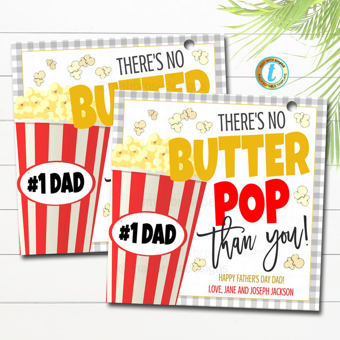 Fathers Day Popcorn Tag, Fathers Day Handout, Fathers Day Gift Printable, Father Day Gift Church, Fathers Day Gift Tags, Fathers Day Favor