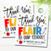 Flair end of year gift tag for Teacher Admin Staff Appreciation, Thank you for bringing the Flair to our school PTO PTA Pen Tags, EDITABLE