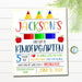 First Day Of School Sign, Editable First Day of Kindergarten, First Day of PreSchool Sign Primary Colors Instant Download Any Grade Template