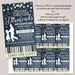 Daddy Daughter Dance, Denim and Diamonds Blue Jeans and Bling Theme, School Pto Pta, Church Fundraiser Flyer Invite Ticket EDITABLE TEMPLATE