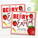 Back to School Strawberry Gift Tag, You are the Berry Best Teacher Staff Treat Tag, Berry Excited to Be in your Class, Editable Template