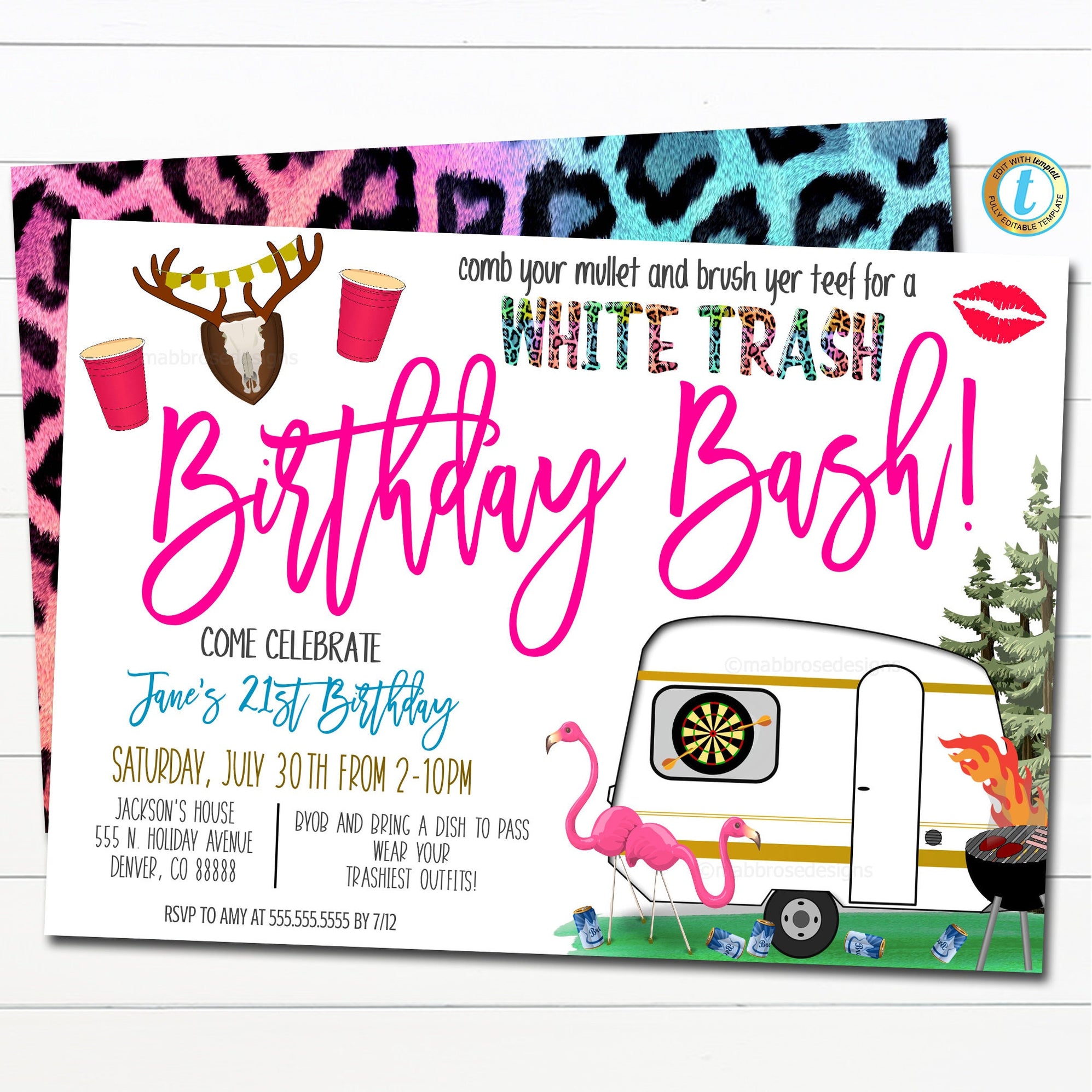 White Trash Bash Invitation Template Free 15