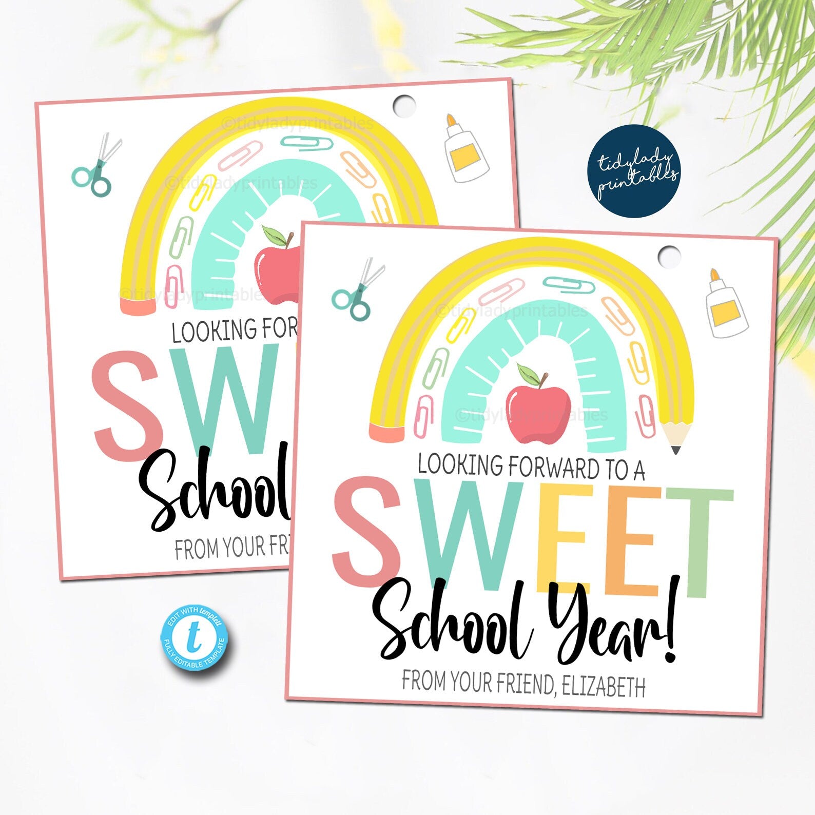 rainbow-sweet-school-year-first-day-of-school-teacher-gift-tidylady-printables for This Year Is Going To Be Sweet Free Printable Rainbow Sweet School Year First Day of School Teacher Gift — TidyLady Printables for This Year Is Going To Be Sweet Free Printable