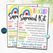 EDITABLE Teacher Survival Kit Printable, Back to School Teacher Gift, Pta, Back to School Teacher Appreciation, Thank You Gift Idea TEMPLATE