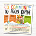 Food Drive Flyer, Printable Pta Pto Flyer, School Church Fundraiser Invite, Nonprofit Charity Community Donation Event, EDITABLE TEMPLATE