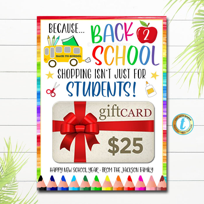 Back To School Gift Card Holder | TidyLady Printables back-to-school-gift-card-holder-tidylady-printables
