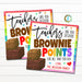 Teacher Gift Tags, Teachers Deserve Brownie points, Staff Teacher Appreciation Week Treat Thank You Label, Back to School, Editable Template