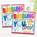 First Day of School Bubbles Gift tags, I am bubbling with excitement to have you in my class, Back to school Class Bubble Editable Template