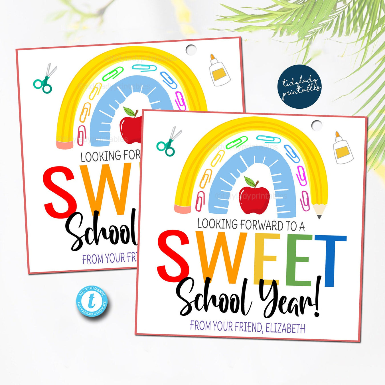 Back To School Gift Tags & Labels