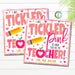Tickled Pink Gift Tag INSTANT DOWNLOAD We are Tickled Pink You're our Teacher, Digital Favor Tag, Teacher Thank You, School pta pto EDITABLE
