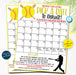 EDITABLE Softball Pick a Date to Donate Printable, Softball Fundraiser, Team Sports Softball Player Calendar, Printable Digital Template