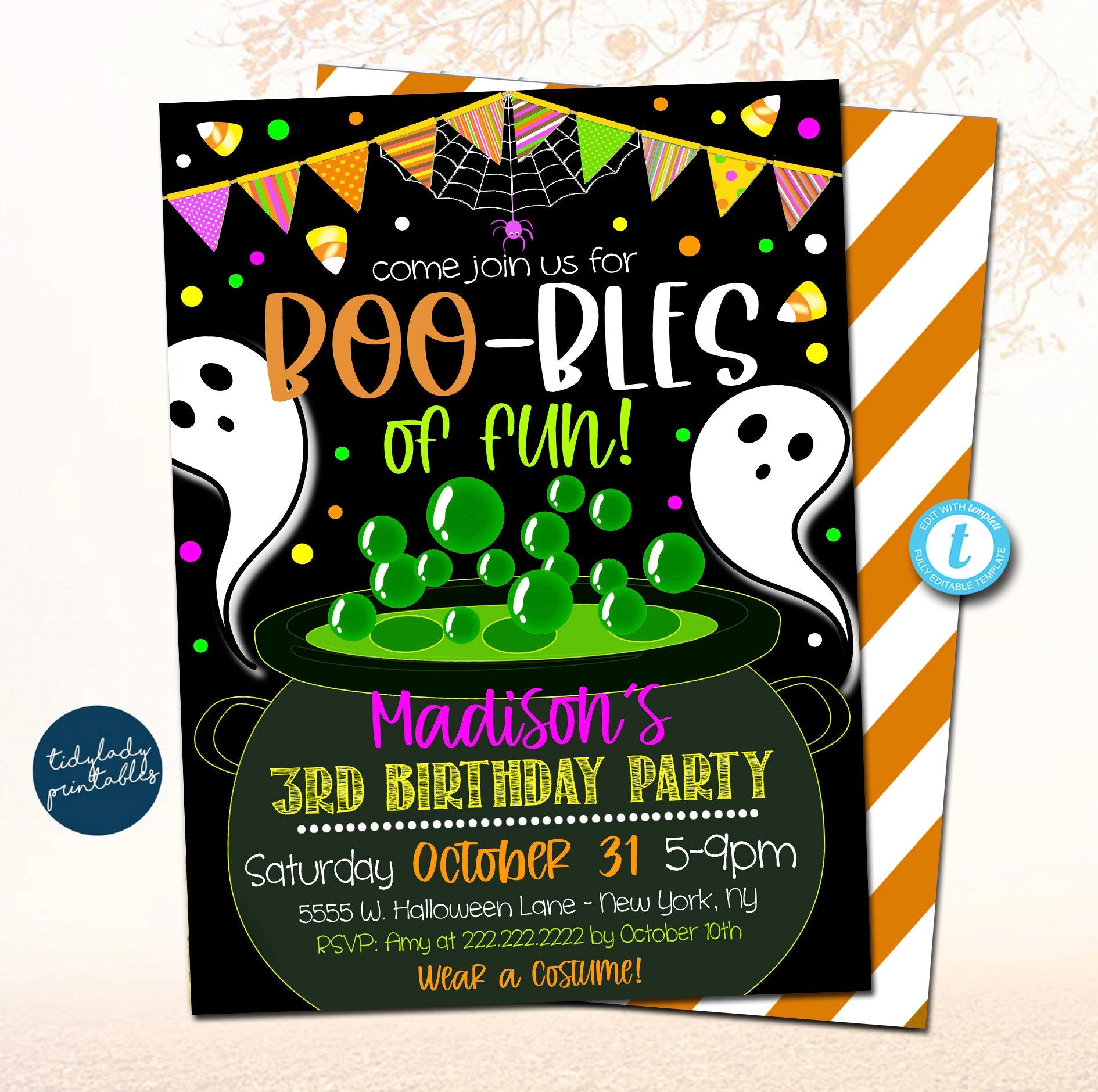 printable-kid-s-halloween-party-invite-tidylady-printables for Free Printable Halloween Party Invites Printable Kid's Halloween Party Invite | TidyLady Printables for Free Printable Halloween Party Invites