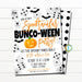 Halloween Bunco Party Invitation, Adult Halloween Games Invite, Fall Cocktail Dice Games Party, Editable Template, DIY Self-Editing Download