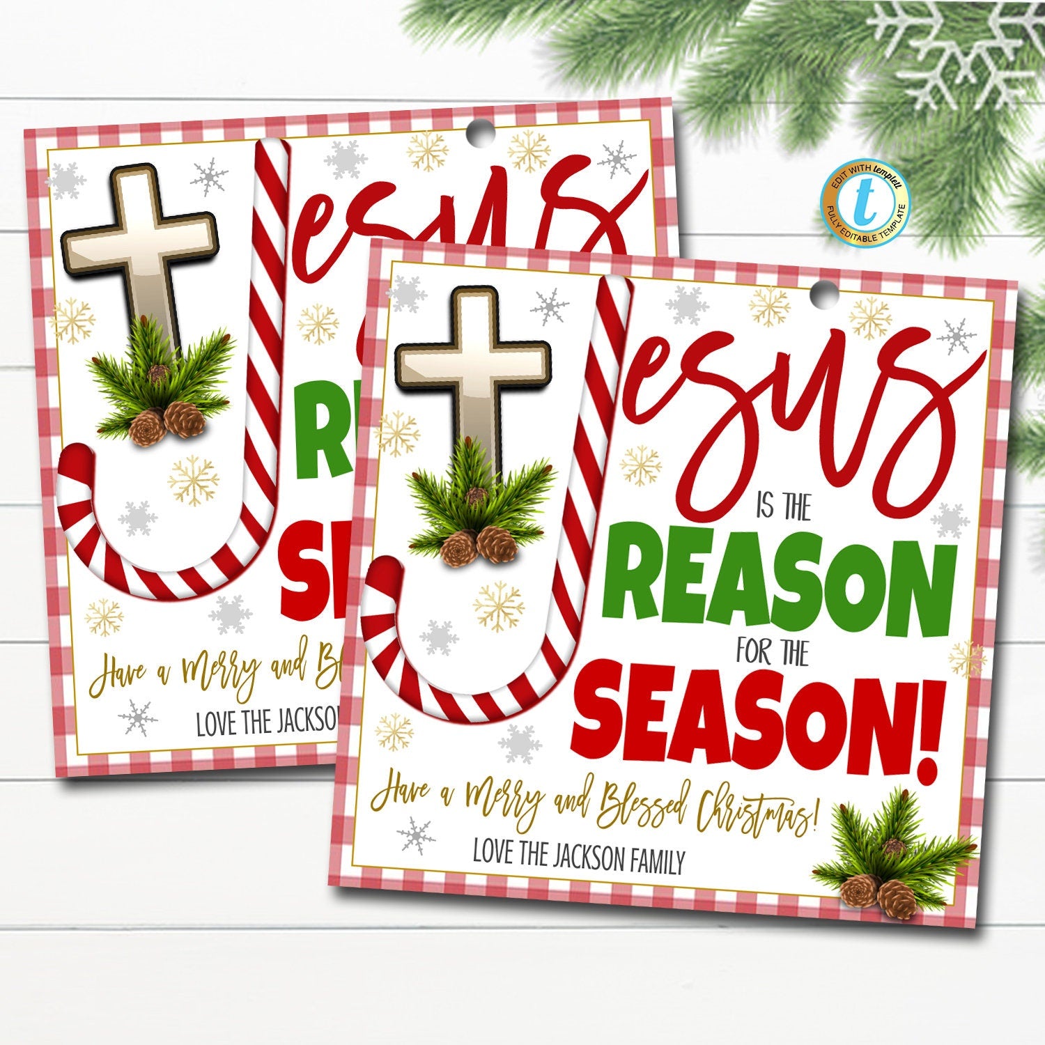 religious-gift-tag-jesus-is-the-reason-for-the-season-tidylady-printables for Free Printable Religious Christmas Gift Tags Religious Gift Tag | Jesus is the Reason For the Season — TidyLady Printables for Free Printable Religious Christmas Gift Tags