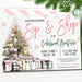 Holiday Open House Invitation, Christmas Boutique Shopping Event School, Church Small Business Editable Template, DIY Self-Editing Download