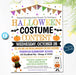 EDITABLE Halloween Costume Contest Flyer Voting Sign and Ballot Slips, Kids Community Church Halloween Event, School Pto Pta Party PRINTABLE