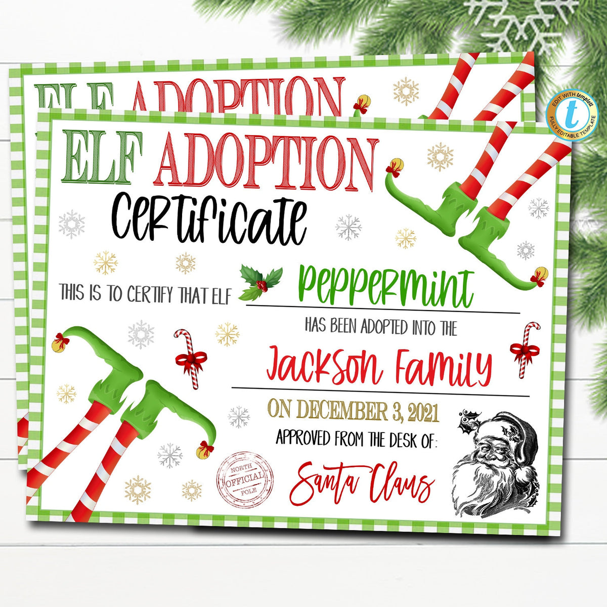 elf-adoption-certificate-printable-christmas-kids-holiday-elf-ideas-tidylady-printables for Elf On The Shelf Certificate Printable Free Elf Adoption Certificate Printable | Christmas Kids Holiday Elf Ideas — TidyLady Printables for Elf On The Shelf Certificate Printable Free