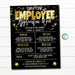 Employee Appreciation Week Itinerary, Superstar Employee Staff, Company Work Event Schedule, Thankful Grateful Printable EDITABLE TEMPLATE