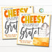 Cheese Gift Tag, Volunteer Teacher Staff Employee School pto pta Appreciation Week Gift, Sounds Cheesy But You're Great Thank You, EDITABLE