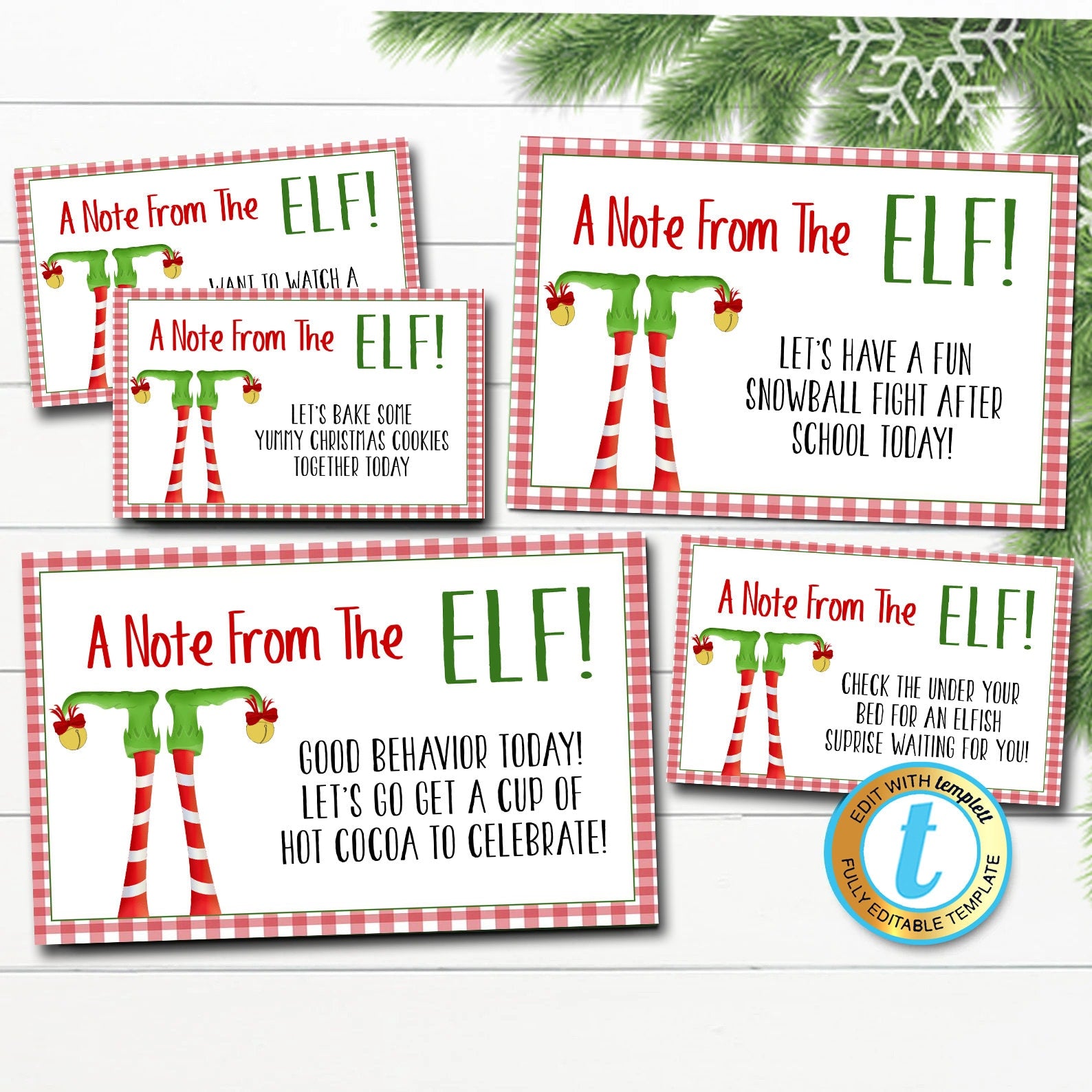 Christmas Elf Notes Printable Template | Elf activity Games — TidyLady Printables for Elf On The Shelf Printable Notes Free
