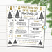 Printable Editable Holiday Teacher and Staff Appreciation Itinerary, Black Gold Thank You Snow Much Winter Flyer Poster, Schedule of Events