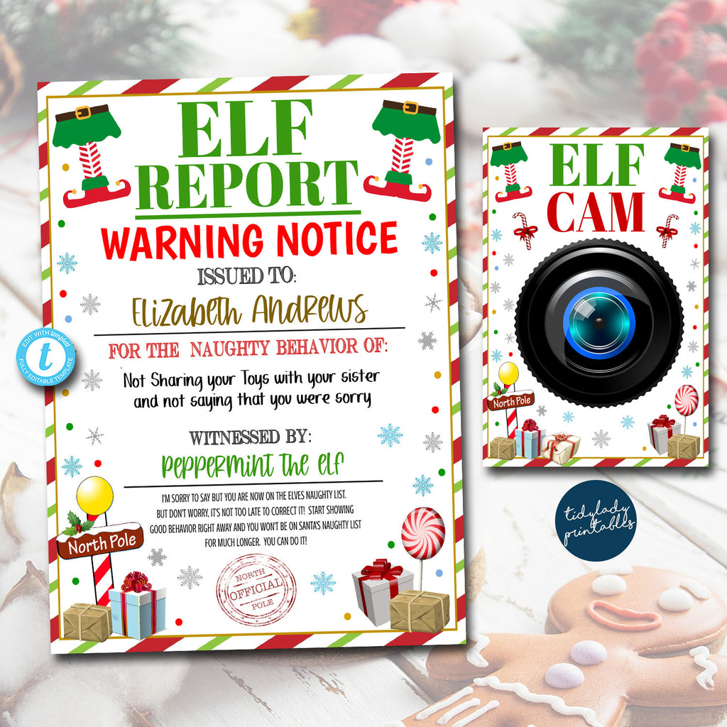 elf-warning-notice-and-elf-cam-printable-2022-elf-return-tidylady-printables for Elf Warning Letter Free Printable Elf Warning Notice and Elf Cam Printable | 2022 Elf Return — TidyLady Printables for Elf Warning Letter Free Printable