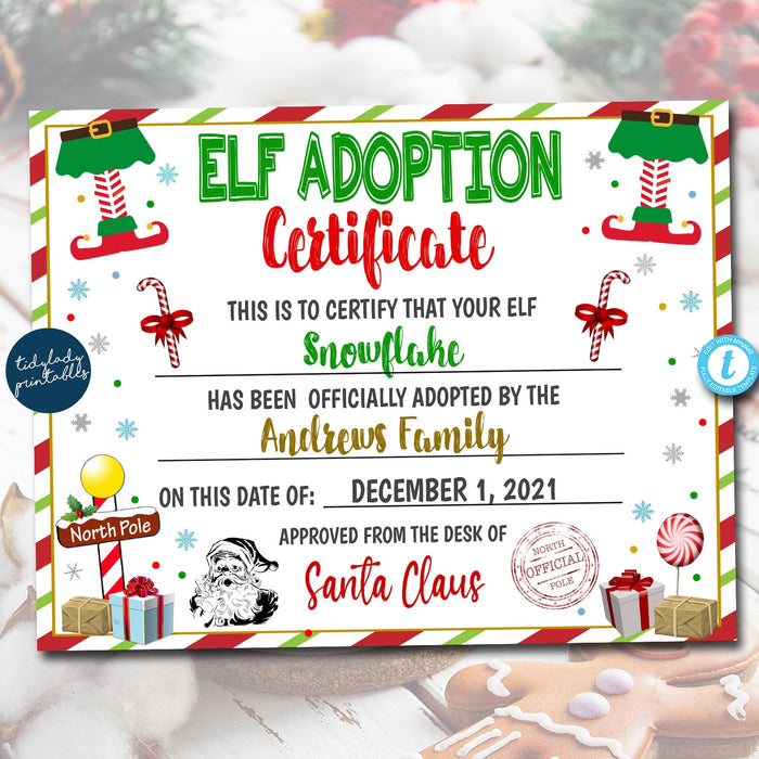 Elf Adoption Certificate | December Elf Arrival Certificate — TidyLady Printables elf-adoption-certificate-december-elf-arrival-certificate-tidylady-printables