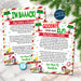 Elf Letter Set, I'm Back Hello from your Elf, Goodbye from Elf Arrival Letter and Farewell Letters, Christmas Printables, EDITABLE TEMPLATE