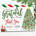 Holiday Appreciation Invitation, Corporate Party Grateful For You Teacher Staff Invite, Customer Client Thank You, INSTANT DOWNLOAD Template