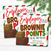 Christmas Employee Appreciation Gift Tags, Employees Deserve Brownie points, Office Staff Appreciation Treat Thank You, Editable Template