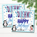 Holiday Squishies Gift Tag, Squishing you a Happy Holidays, Stocking Stuffer Squishy Toy Squeeze Kid Classroom Non-Candy Editable Template