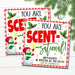 You are scent-sational, Christmas Gift Tag, employee volunteer nurse staff teacher school pto pta Holiday Appreciation thank you, EDITABLE