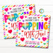 Popping with Fun Tag Pop Fidget Toy Valentine Pop Gift Tag Pop It Gift Preschool Classroom Printable Kids Editable Non-Candy, DIY EDITABLE