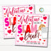Valentine Milk and Cookies Gift Tag, You're a Slam Dunk! Teacher Staff Employee Classroom Party Friend Tag, School Pto Pta Editable Template