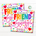 Being Friends with you Super Squeezy Valentine's Day Tag Squishie Valentine Squishy Applesauce Pouch Preschool Classroom, Editable Template