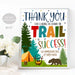 Thank You For Leading Us Down The Trail Of Success, Camp Theme Teacher Staff Appreciation Decor, Thank You Trail Mix Sign, INSTANT DOWNLOAD