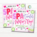 Valentine Spa Gift Tags, Nail Polish Mask Lip Gloss Girl Valentine, Teen Classroom School Teacher Staff Spa Label, DIY Editable Template