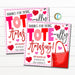 Valentine Tote Bag Gift Tag, School pto pta Thanks for being tote-ally amazing, Winter Appreciation Gift, Staff Employee, Editable Template