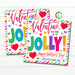 Valentine Gift Tags, You make me so Jolly! Rainbow Candy Fruit Gift Tag, Classroom School Teacher, Classroom Kids Student Editable Template