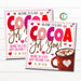 Valentine Gift Tags, I'm Cocoa For You Hug in a Mug Valentine Tag Hot Chocolate Bomb Treat Gift, School Teacher Staff, DIY Editable Template