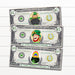 Printable Saint Patrick's Day Play Money, Play Leprechaun Bucks, St. Patrick's Day Irish Dollar Bills Kids Fake Game Money, Instant Download