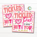 Ticked Pink to Work With You Valentine's Day Tag, Office Staff Team, Co-Worker Teacher Staff Employee School Pto Pta Appreciation, EDITABLE