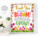 Thank you for helping us Bloom Appreciation Sign, Teacher Staff Thank You Poster Printable, Grow Floral Flowers Spring Garden Theme Digital