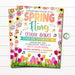 EDITABLE Spring Fling School Dance Flyer, Easter Party Invitation Spring Event Church Community Dance, School pto pta Spring Flyer Template