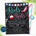 Reels or Heels Gender Reveal Invitation, Team Blue or Team Pink, He or She Suprise, Fishing Theme Coed Couples Shower, EDITABLE TEMPLATE
