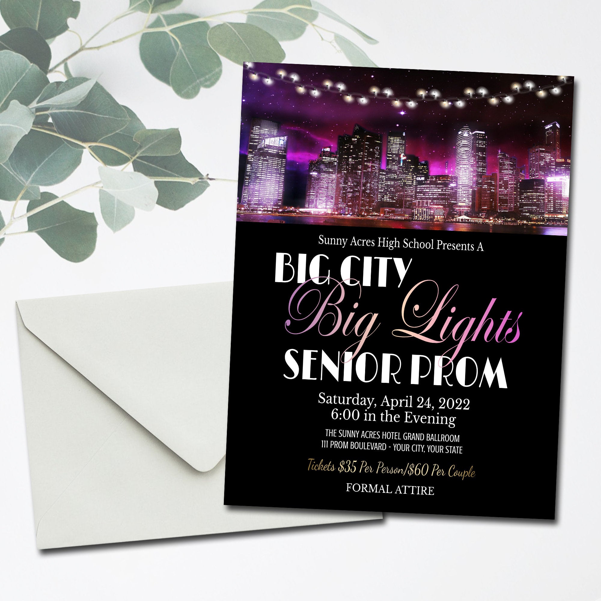 Prom Party Invitations